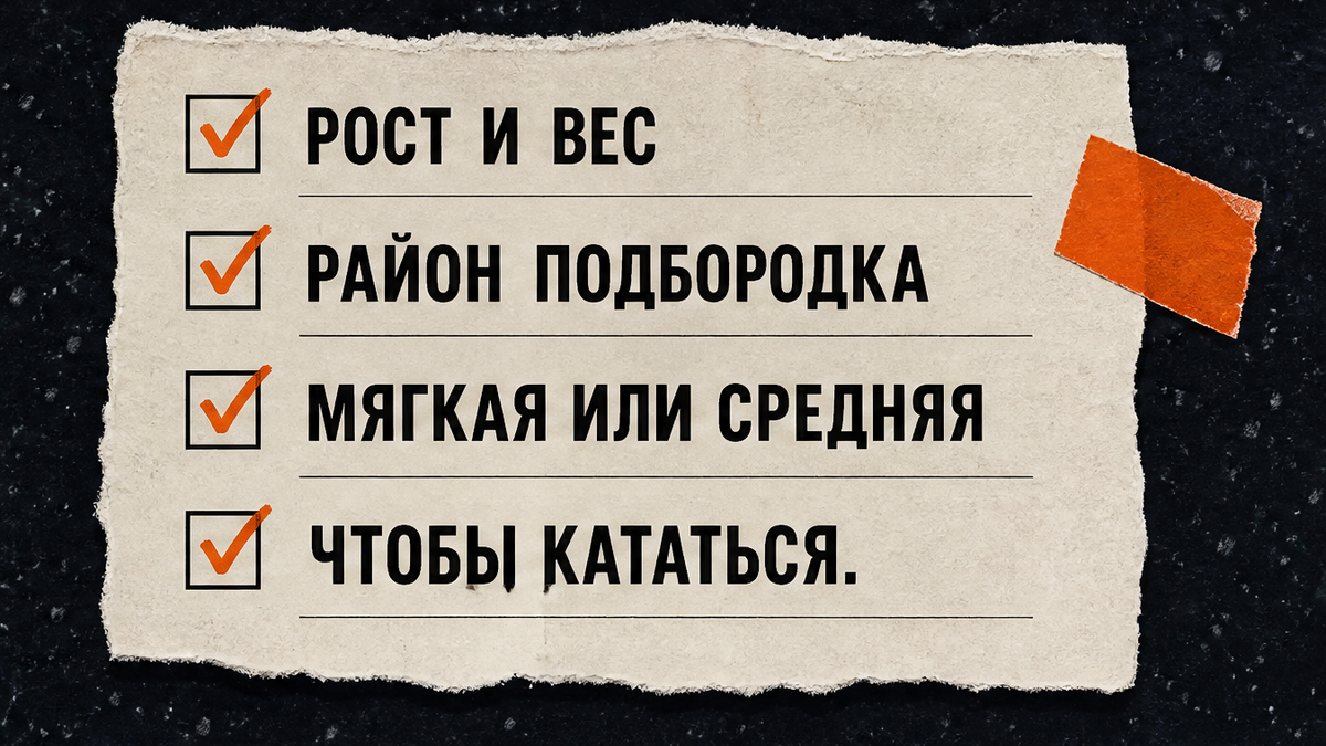 Рост и вес, район подбородка, мягкая или средняя, чтобы кататься
