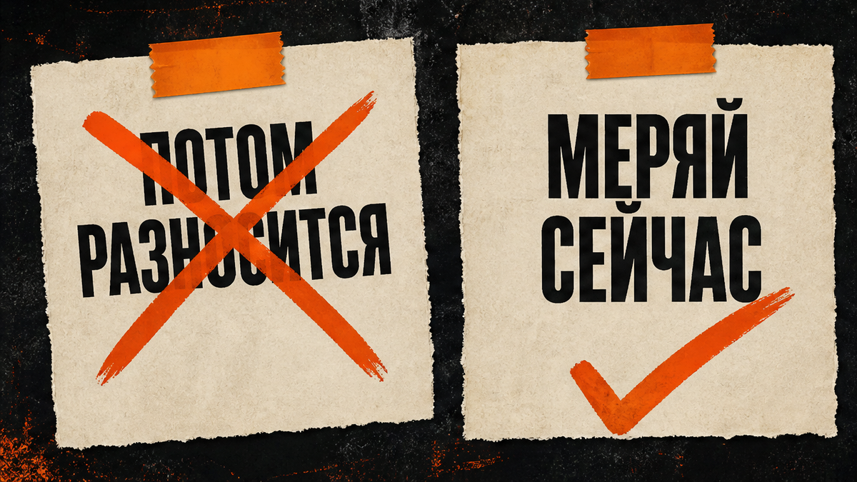 Не потом разносится, меряй сейчас